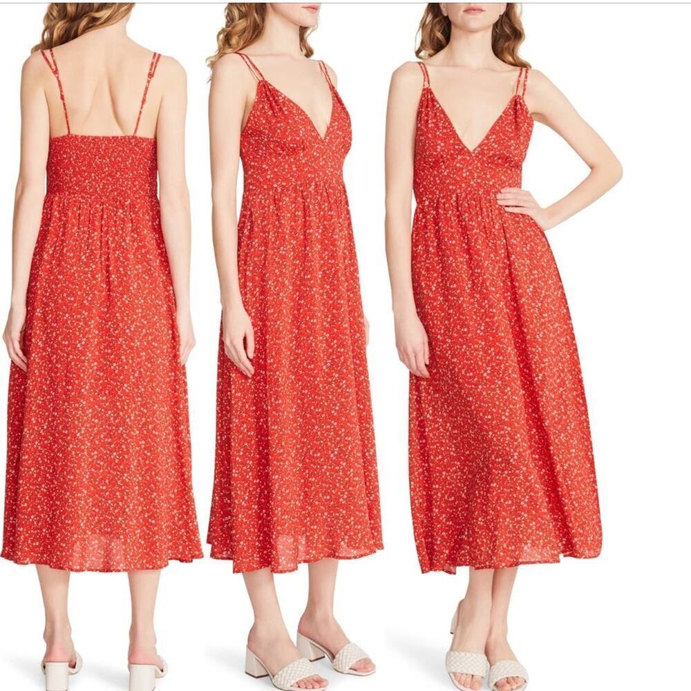 BB Dakota Tiny Dancer Midi Dress, Size Large, Excellent Condition